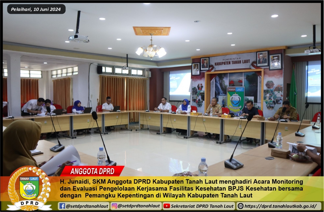 H Junaidi Skm Anggota Dprd Kabupaten Tanah Laut Menghadiri Acara